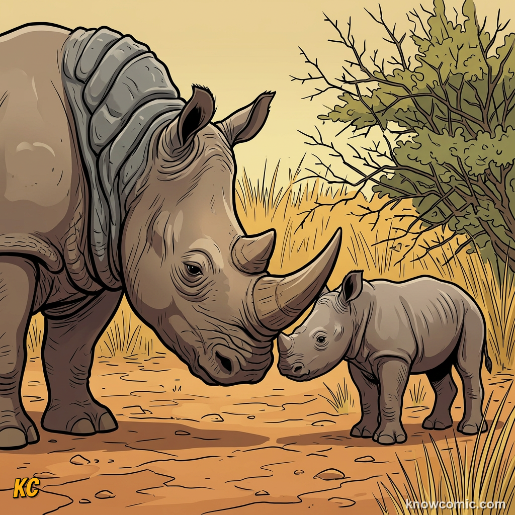 Close-up comparison showing rhino horn keratin structure similar to human fingernails