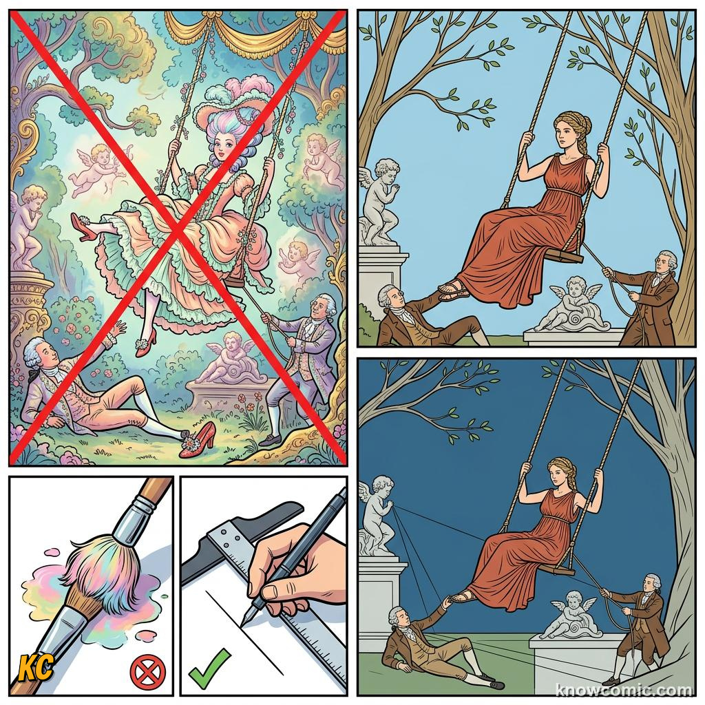 Enlightenment thinkers reading and debating ideas of reason, liberty and civic duty