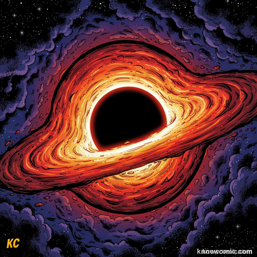 Diagram of the event horizon where escape velocity exceeds the speed of light
