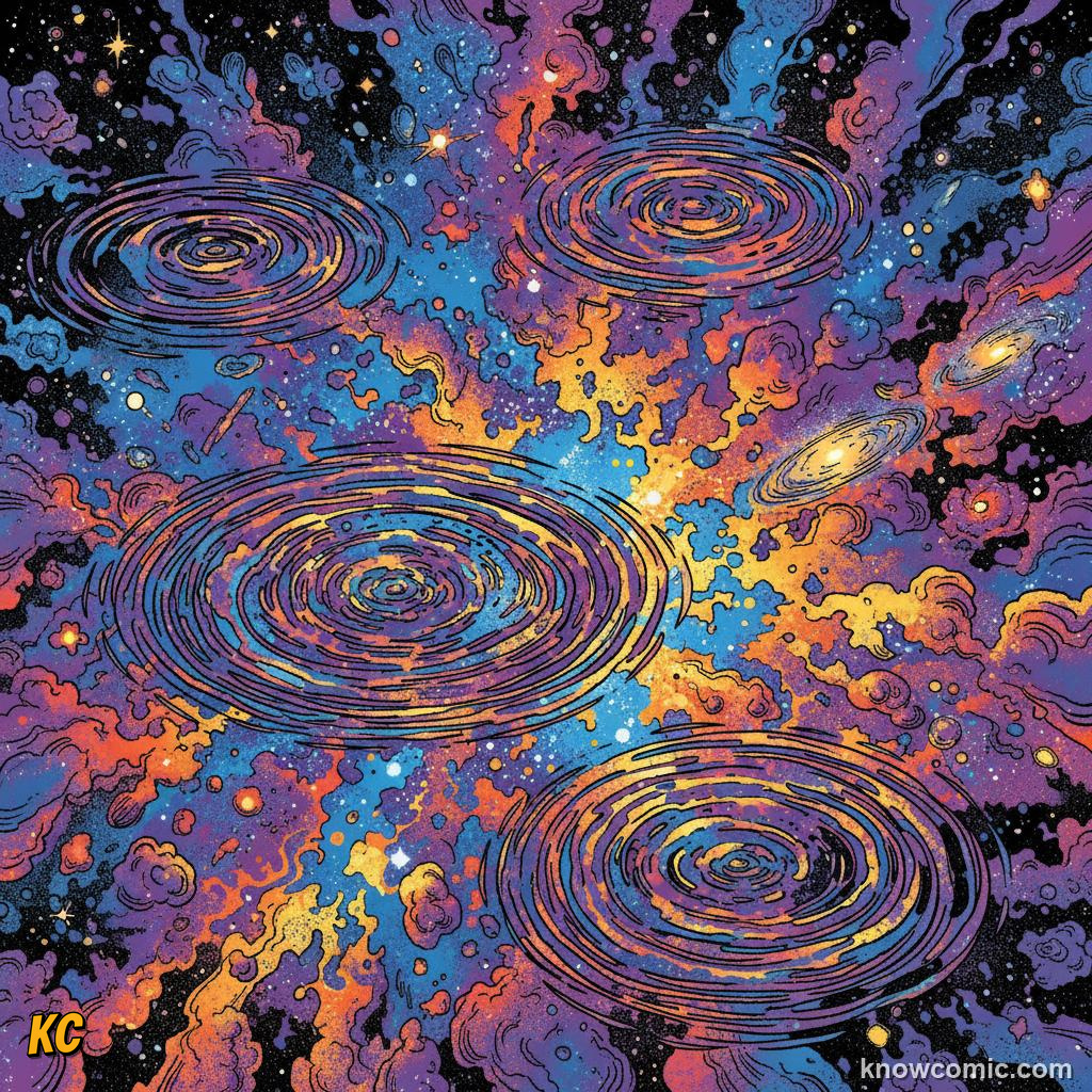 Acoustic peaks in the CMB representing frozen sound waves from the early universe plasma