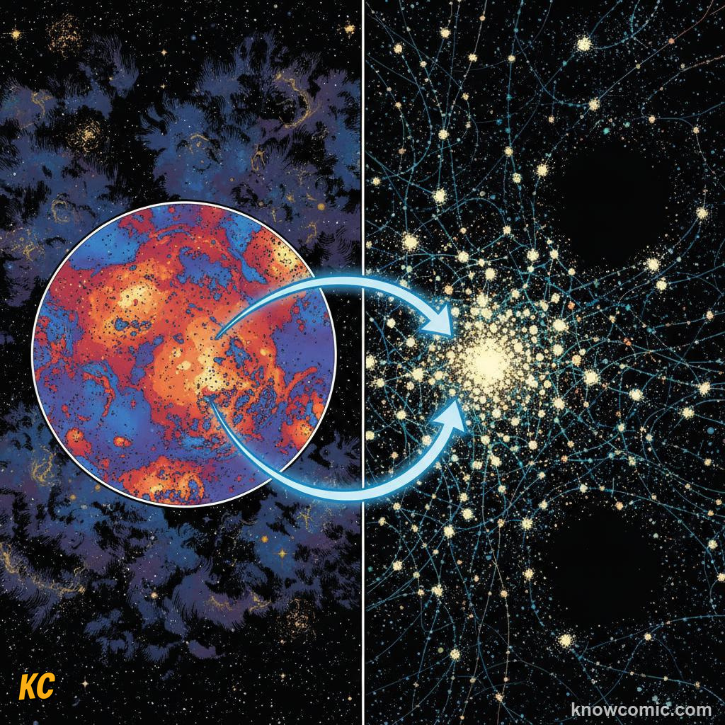 CMB polarisation patterns encoding information about the first moments after the Big Bang