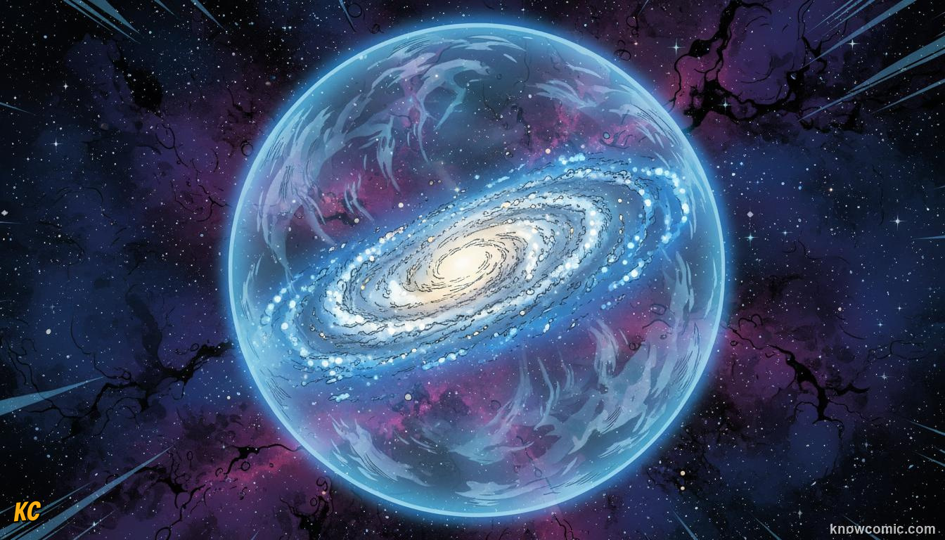 Vast dark matter halo surrounding a spiral galaxy as an invisible sphere of hidden gravitational mass