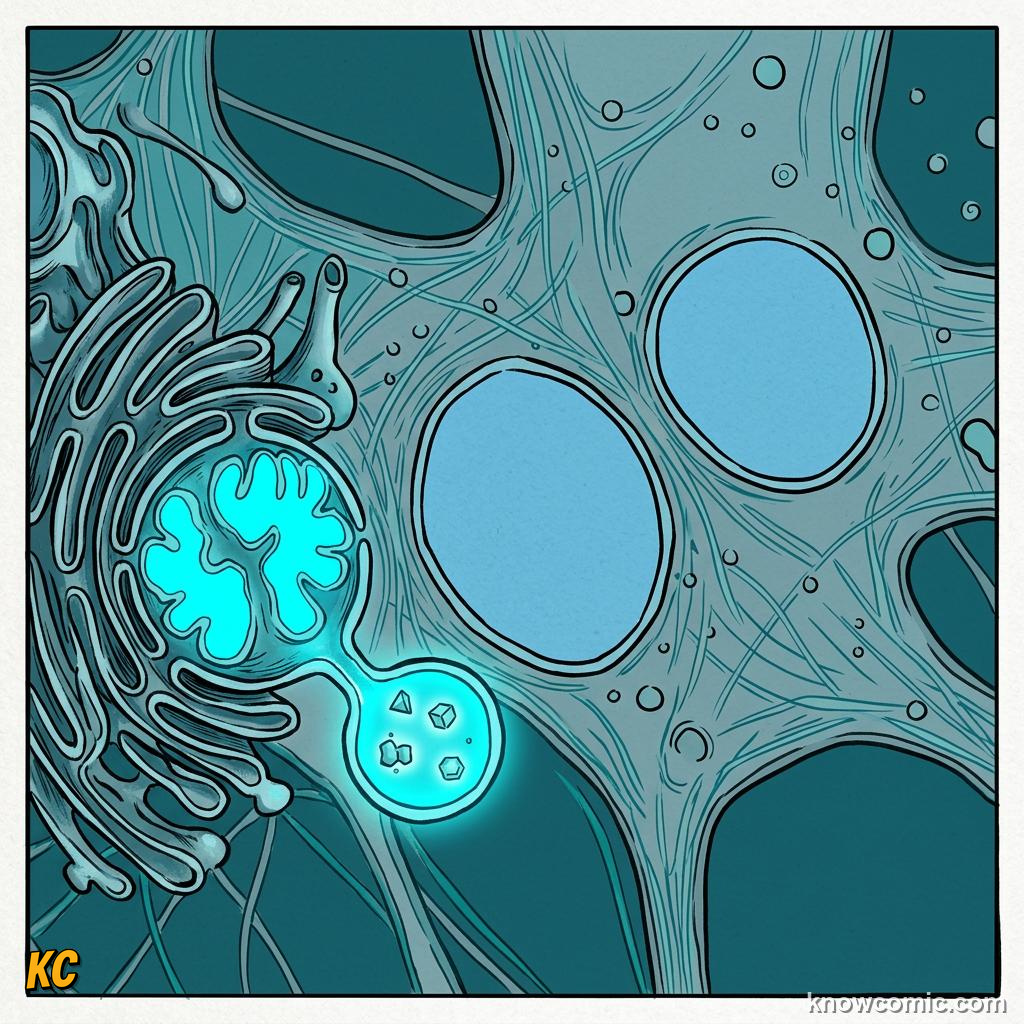 Comic panel about rough er: network: One System, educational kids illustration