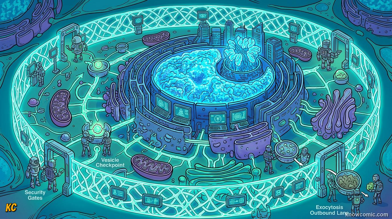 Comic panel about membrane: the guard: The Hook, educational kids illustration