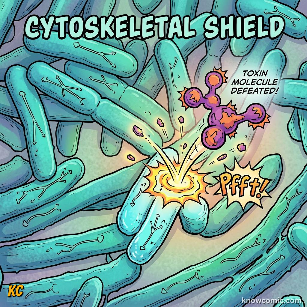 Comic panel about membrane: the guard: The Bouncer, educational kids illustration