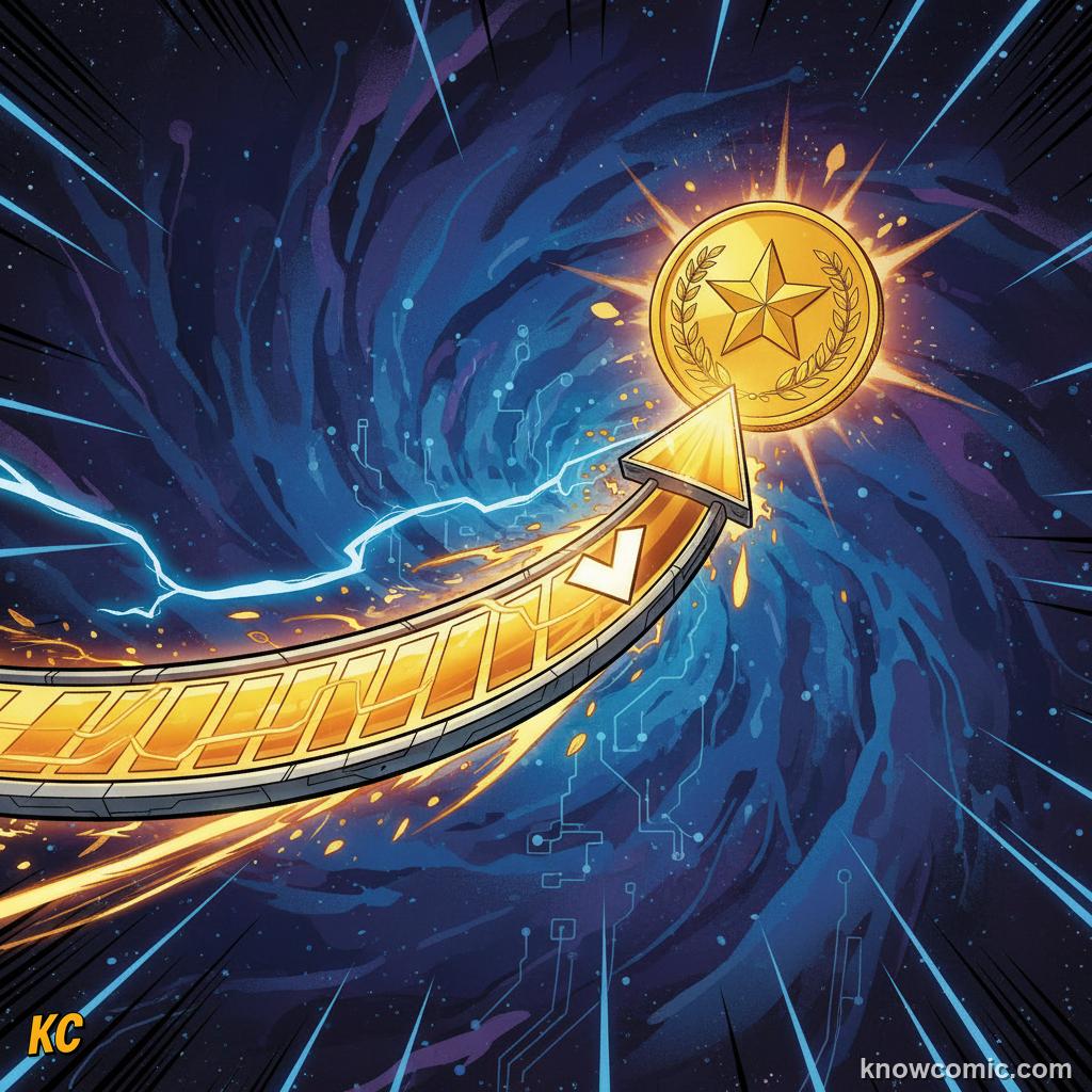 Comic illustration of a progress bar climbing past the halfway mark toward the next certificate tier