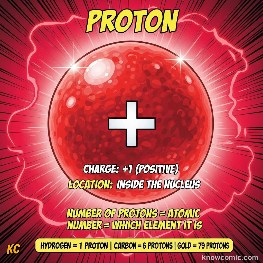 INSIDE THE ATOM: comic illustration from Topic 01: The Atomic Idea