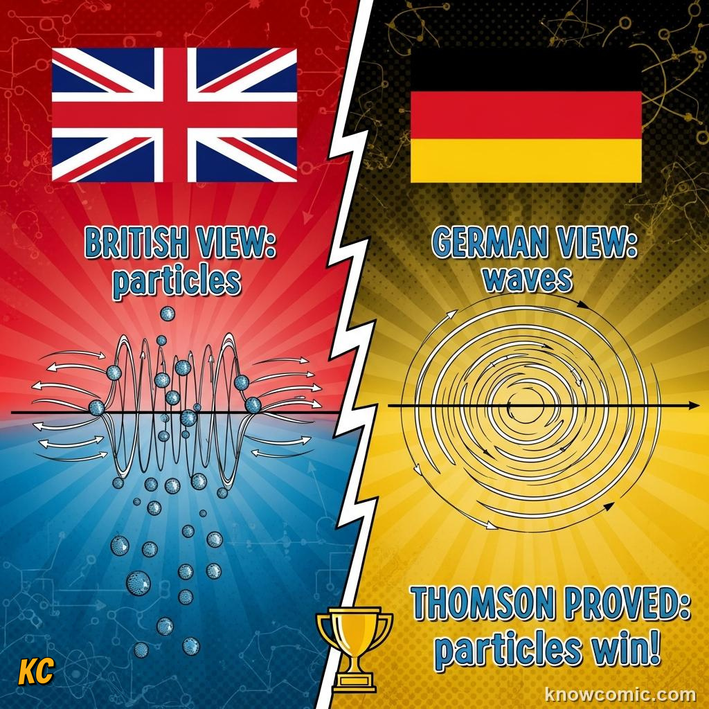 WHAT ARE CATHODE RAYS?: comic illustration from Topic 02: Discovering Electrons