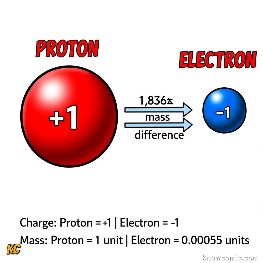 PROPERTIES OF THE ELECTRON: comic illustration from Topic 02: Discovering Electrons