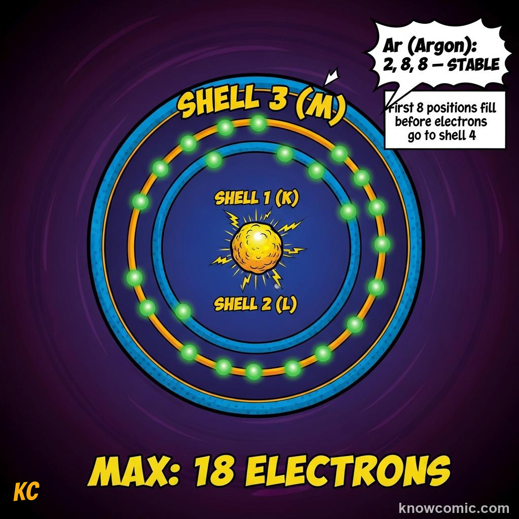 BOHR'S THREE RULES FOR ELECTRONS: comic illustration from Topic 04: The Bohr Model