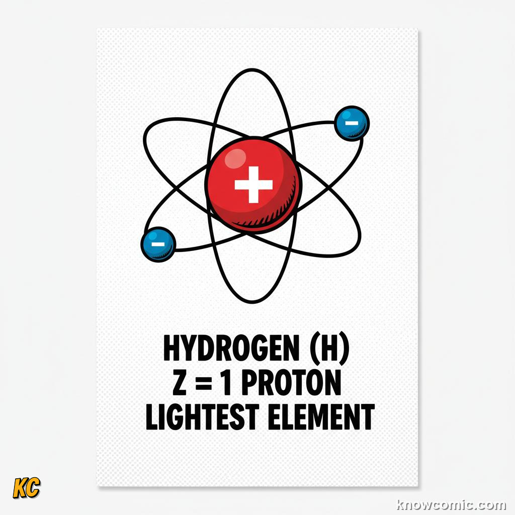 COUNTING PROTONS REVEALS EVERY ELEMENT: comic illustration from Topic 05: Protons & Atomic Number