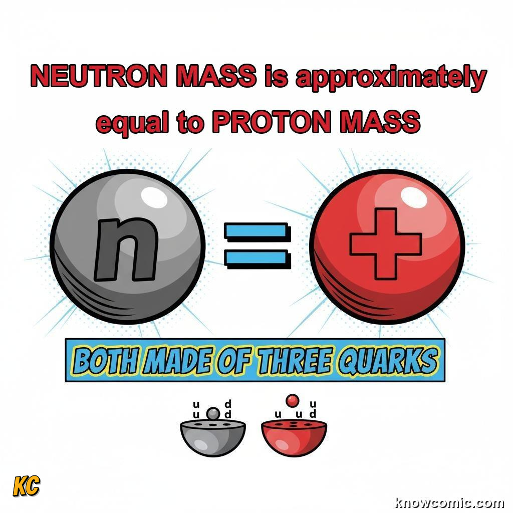 THE NEUTRON — THE NUCLEUS'S SILENT PARTNER: comic illustration from Topic 06: Neutrons & Isotopes