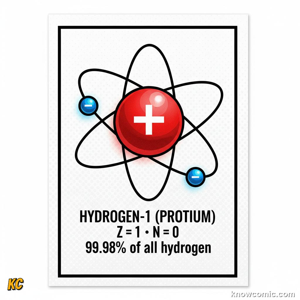 EVERY ELEMENT HAS AN ISOTOPE FAMILY: comic illustration from Topic 06: Neutrons & Isotopes