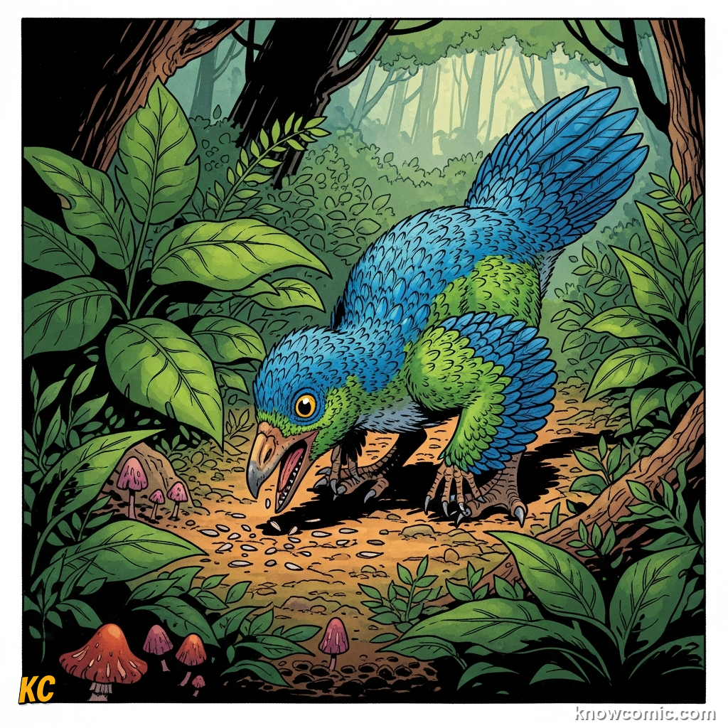 ASTEROID — BUT WHAT ELSE?, comic scene of bird survivors