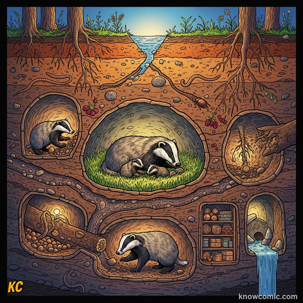 WHAT HELPED WINNERS WIN, comic scene of survival shelter