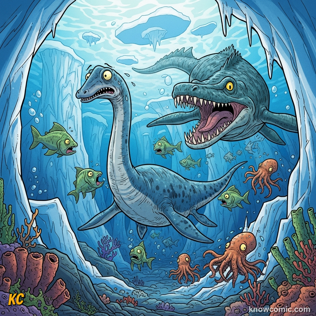 NAME THEM, KNOW THEM, comic scene of ordovician extinction