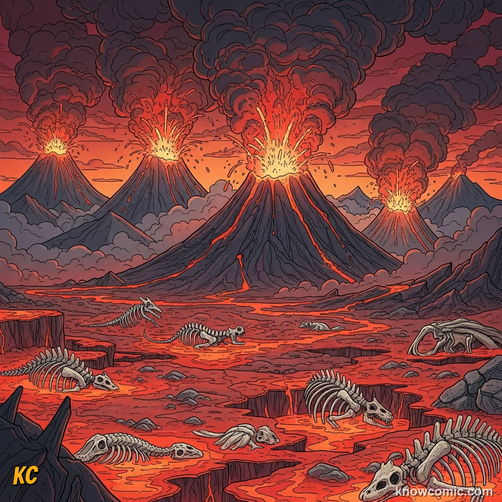 NAME THEM, KNOW THEM, comic scene of permian extinction