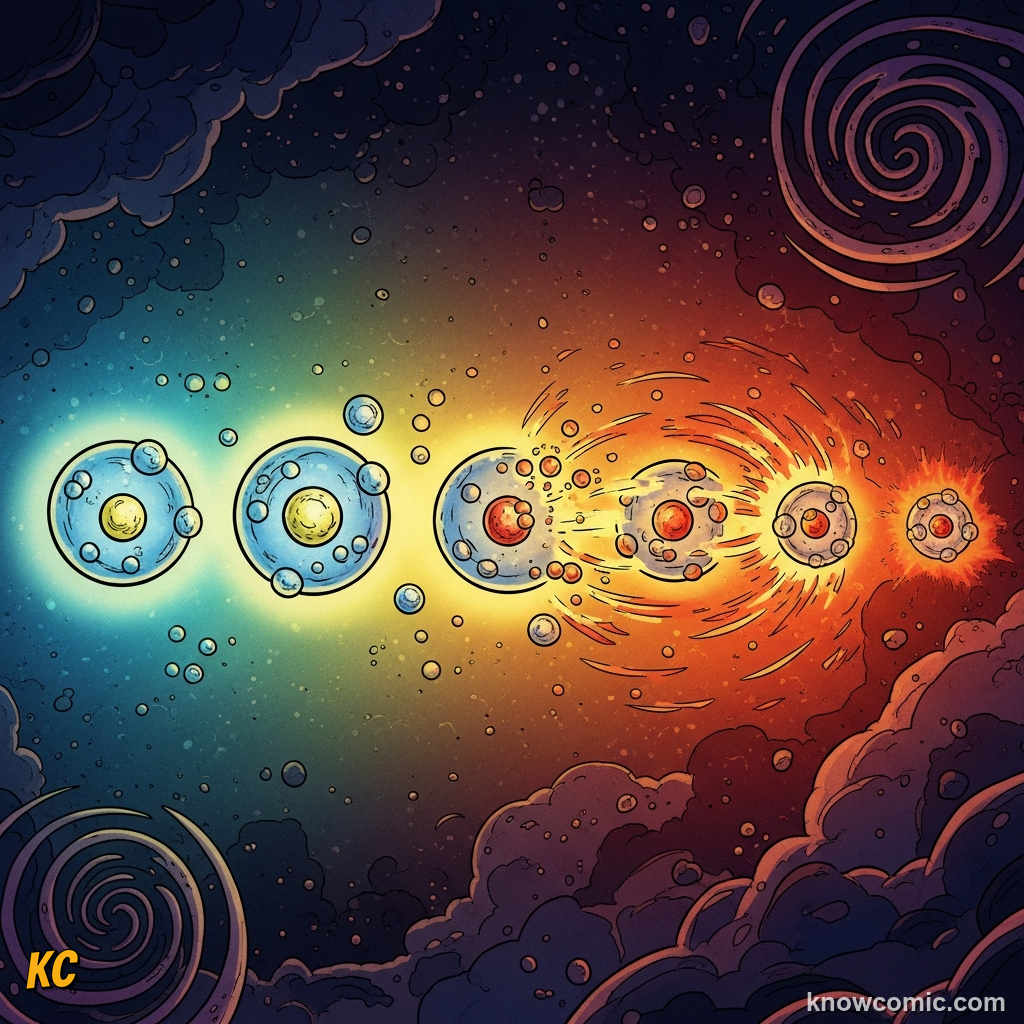 READING THE ROCK CALENDAR, comic scene of radiometric dating