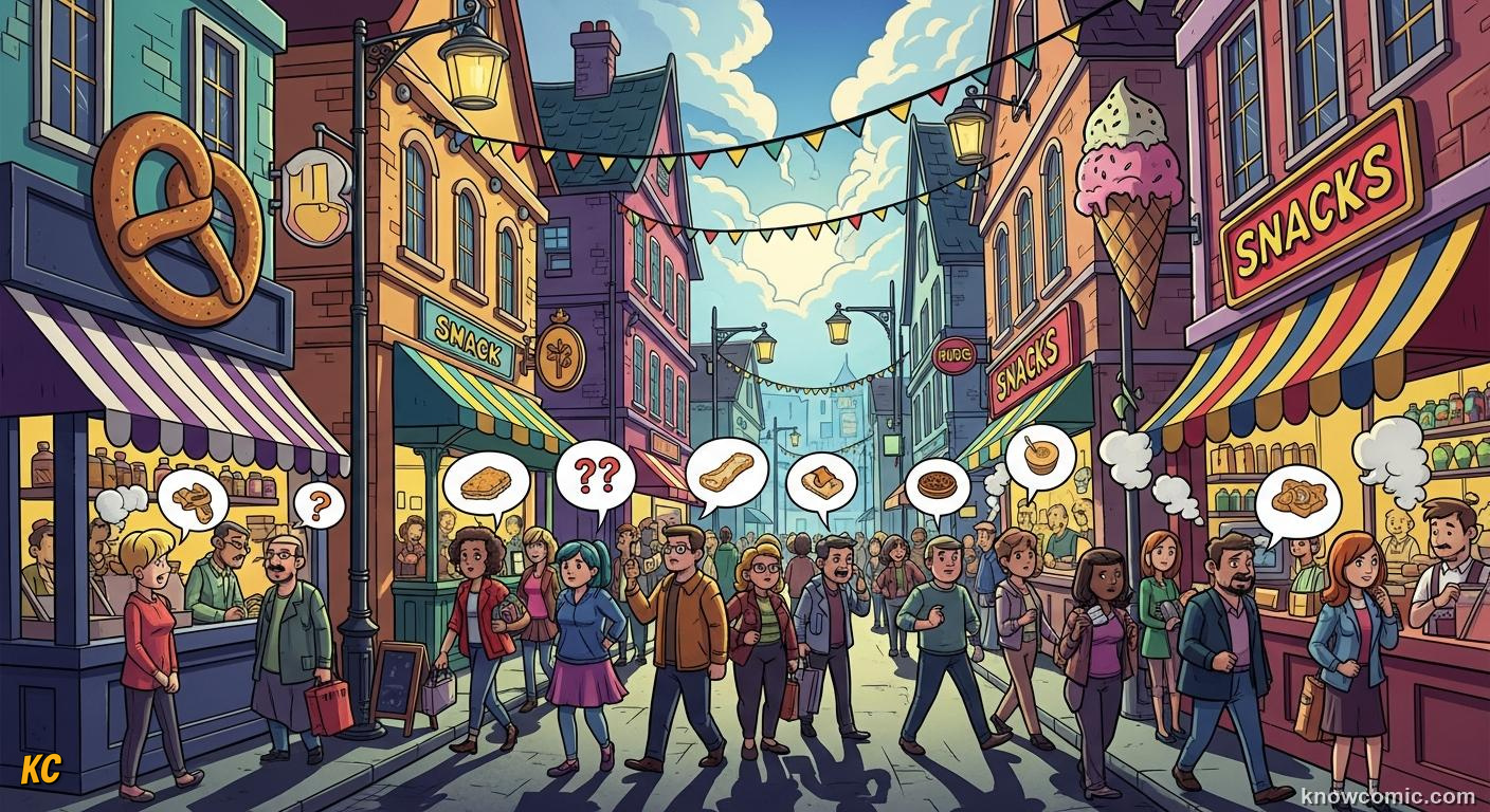 Multiple shops on a high street competing for customers with lower prices and better service