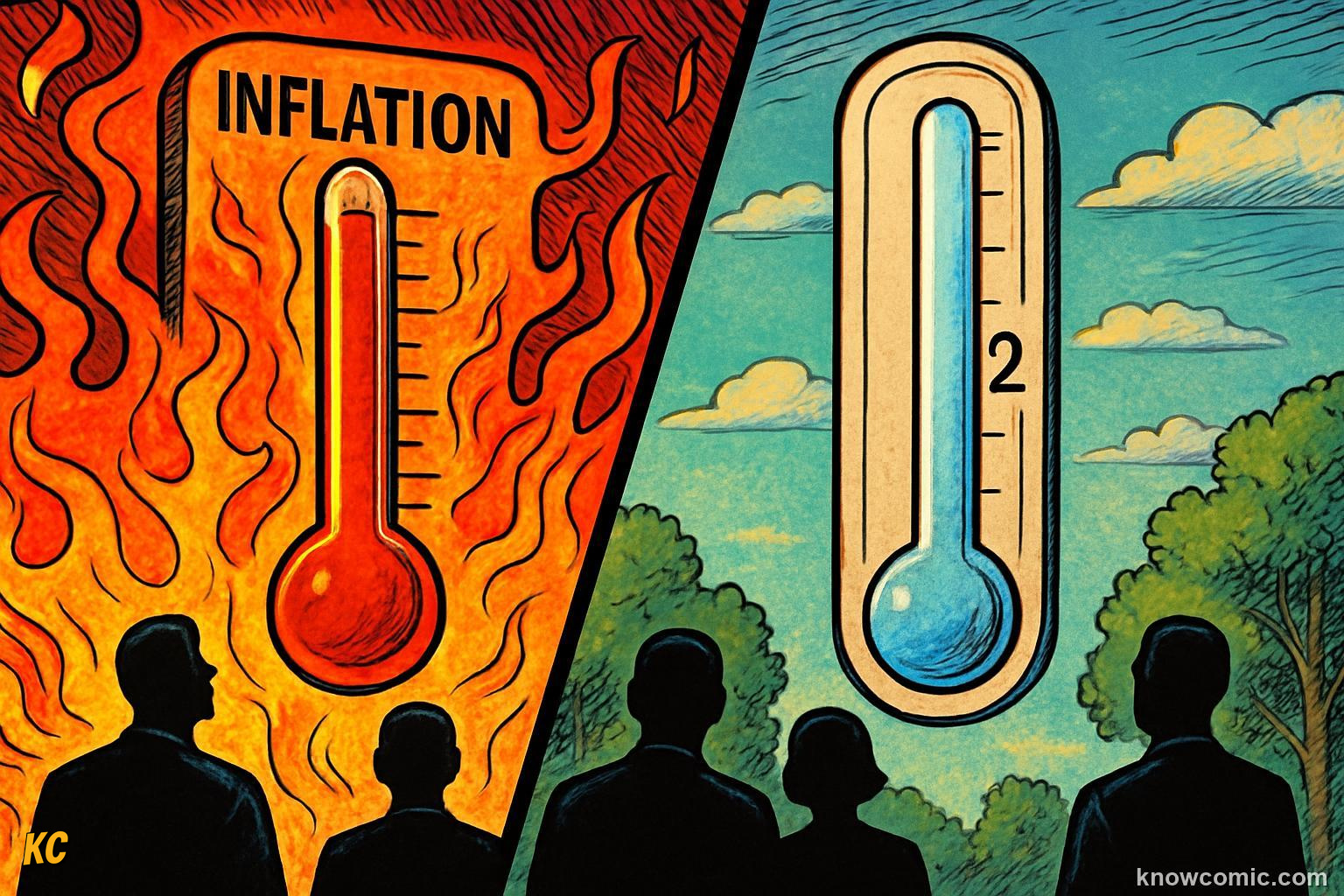 Central bank targeting two percent inflation by carefully adjusting the policy rate
