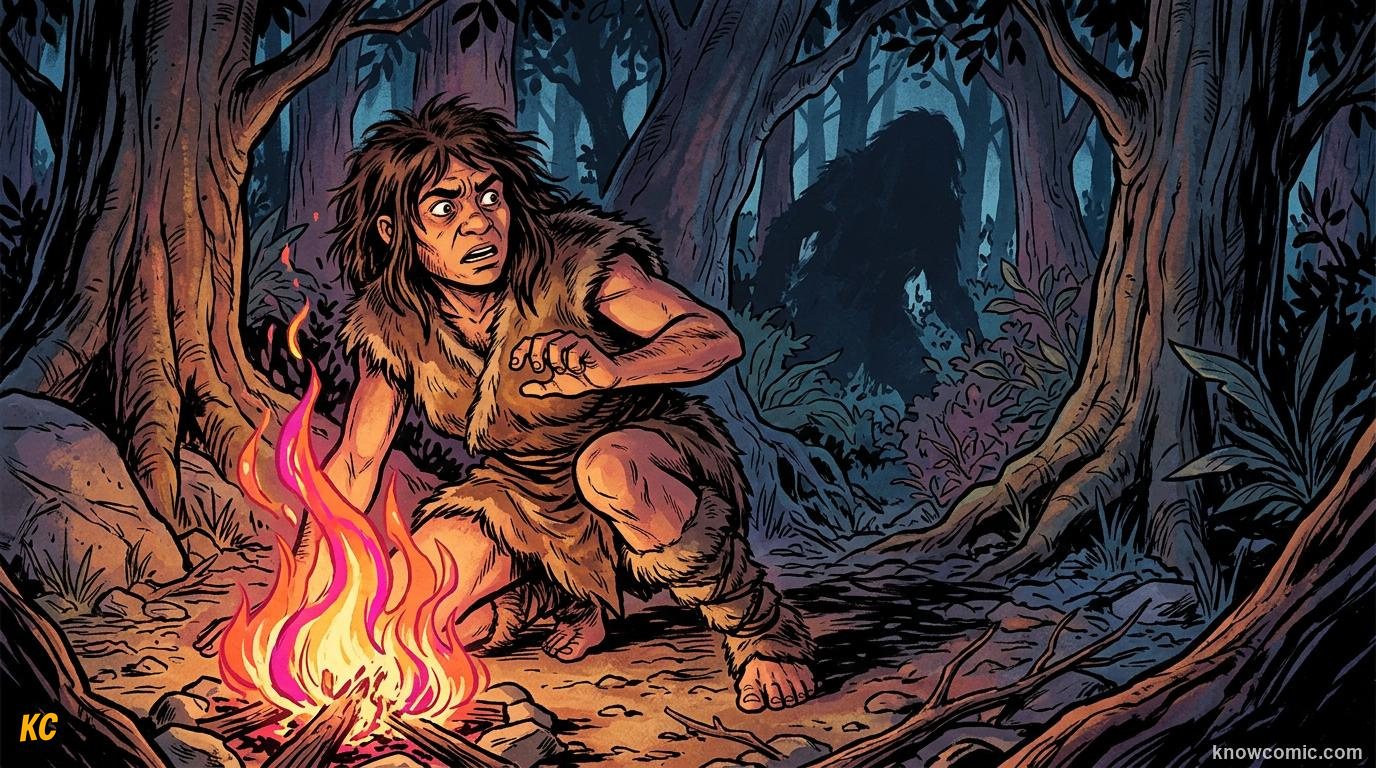 Comic panel showing emotional reactions in different situations