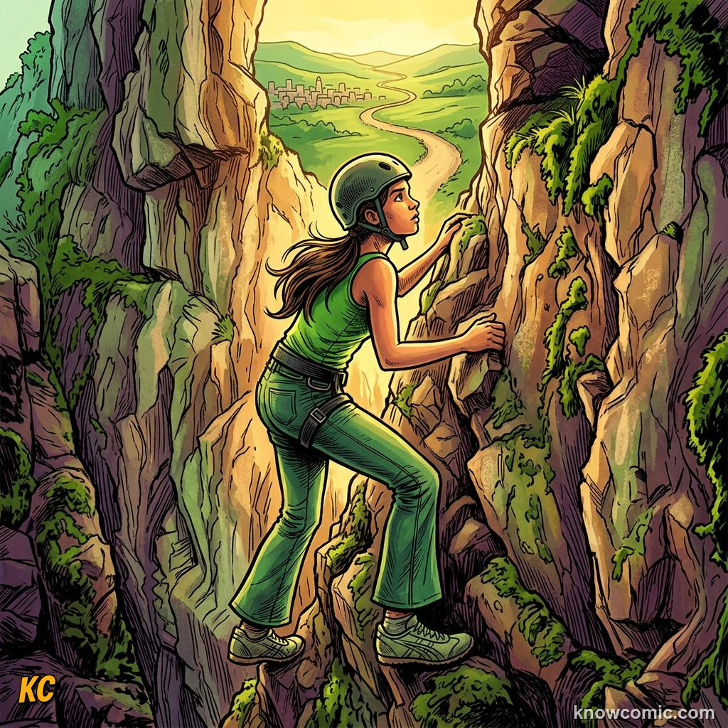 Comic panel about jealousy and desire: Step, educational kids illustration
