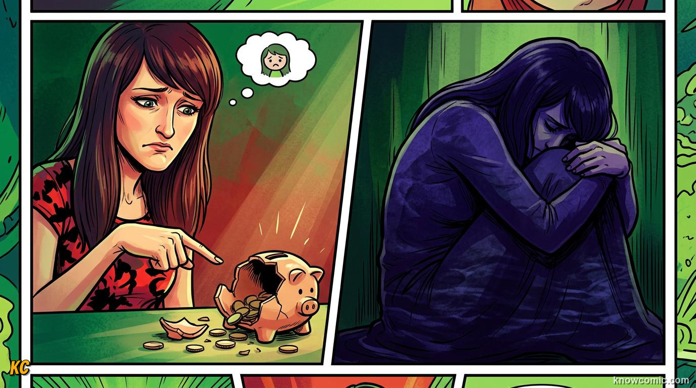 Comic panel about shame versus guilt: Not The Same, educational kids illustration