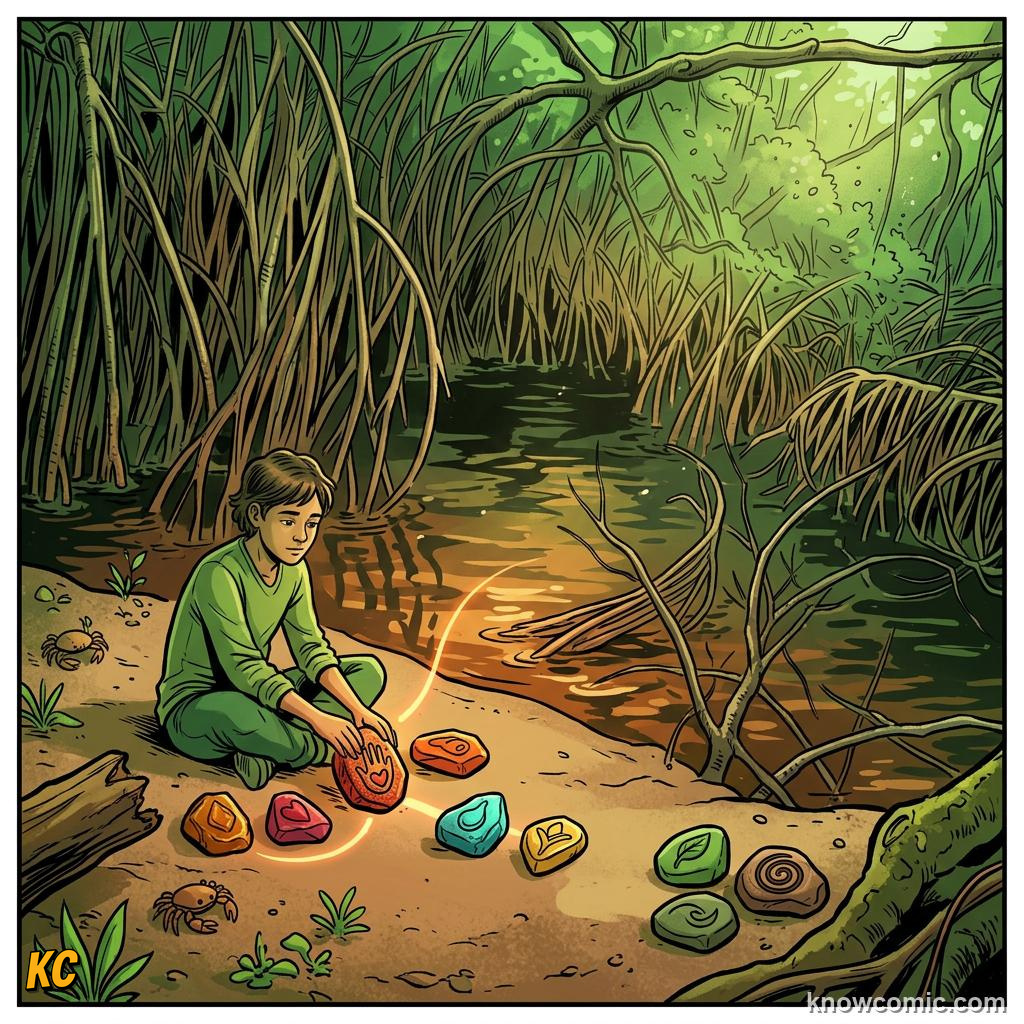 Comic panel about shame versus guilt: Values, educational kids illustration