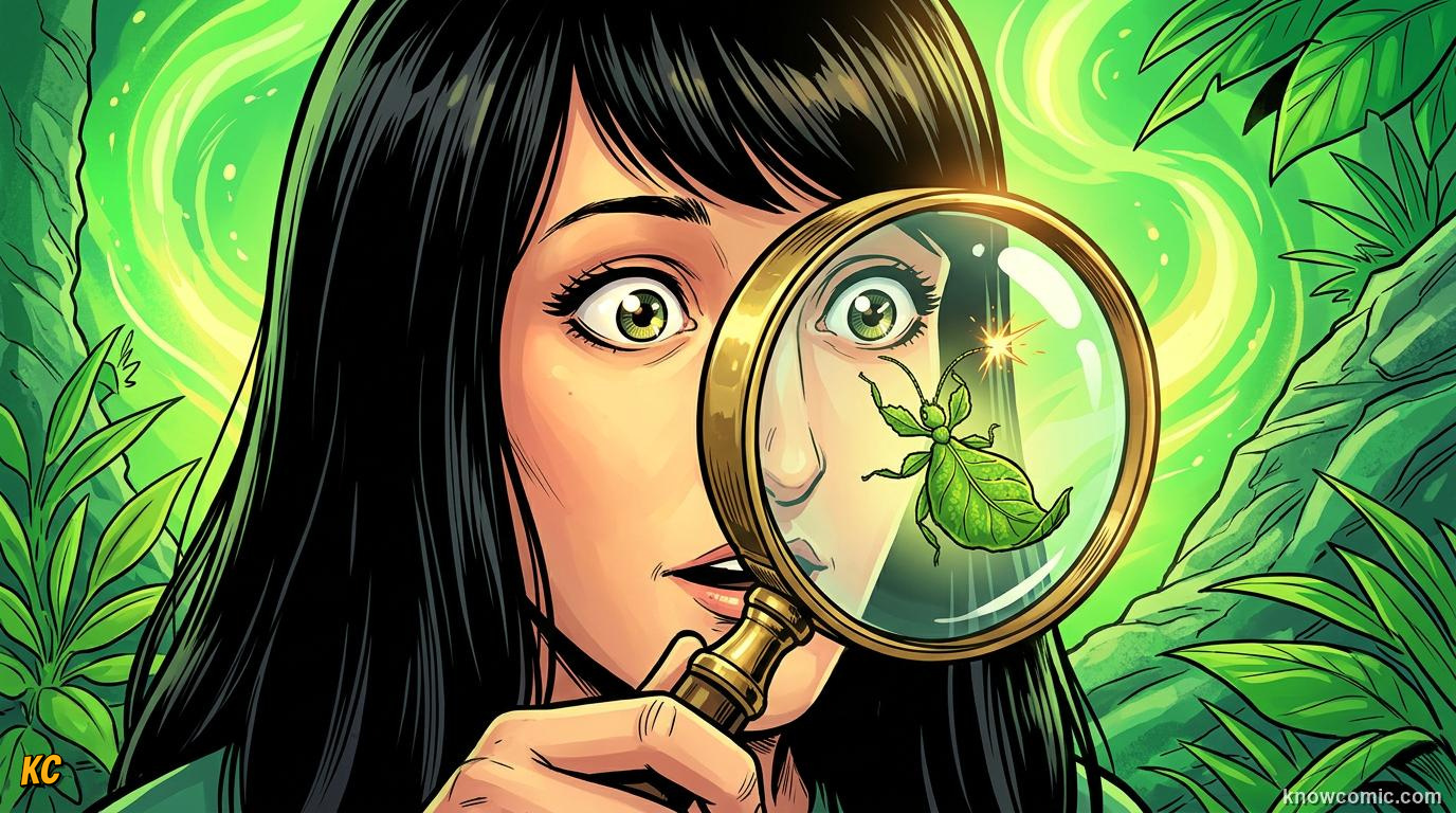 Comic panel about interest and curiosity: Pay Attention, educational kids illustration