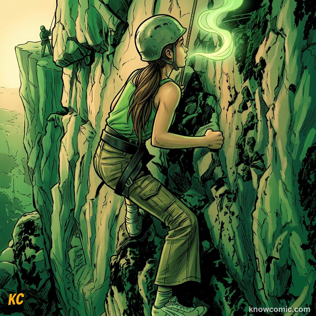 Comic panel about anticipation and hope: Help Others, educational kids illustration