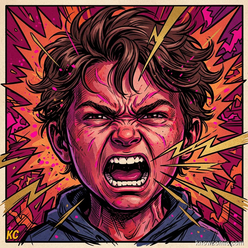 Secondary emotions protecting inside illustration