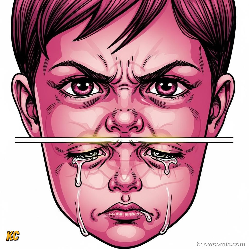Finding primary emotions underneath illustration
