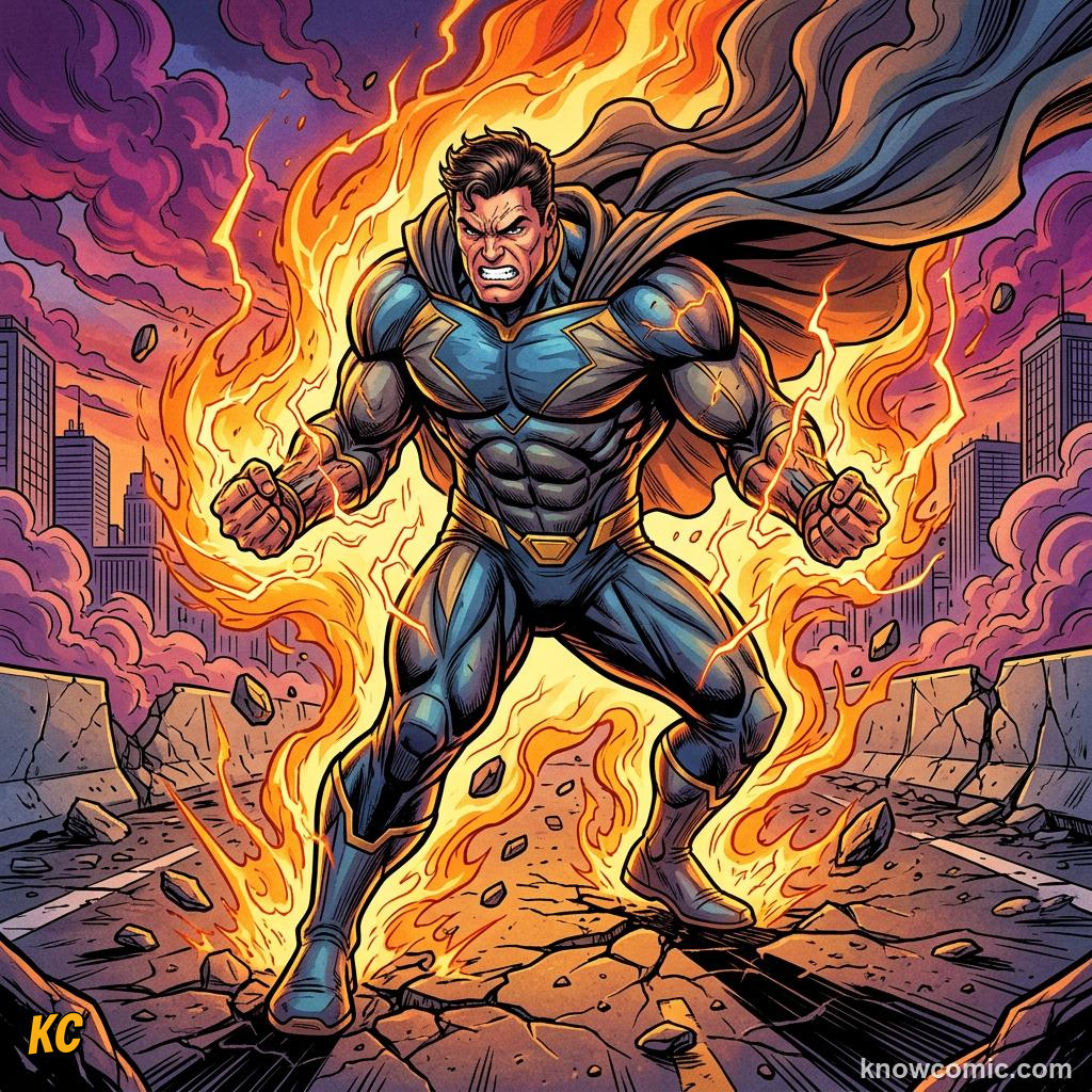 Strength and ready to act illustration