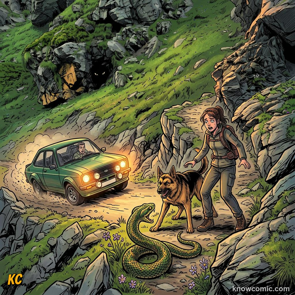 Comic panel about fear and safety: Fear Keeps You Alive, Real Danger, educational kids illustration