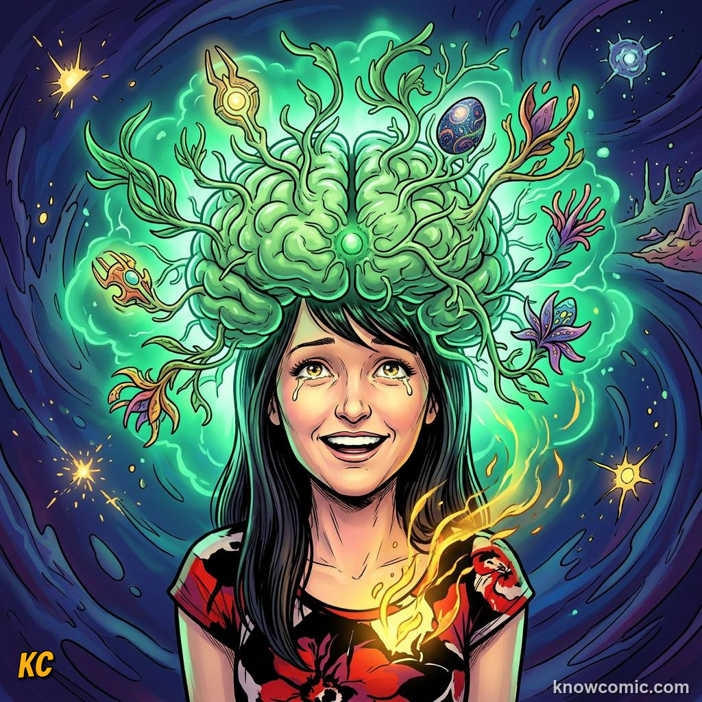 Comic panel about surprise and alert: The Unexpected Teaches You, When Embraced, educational kids illustration