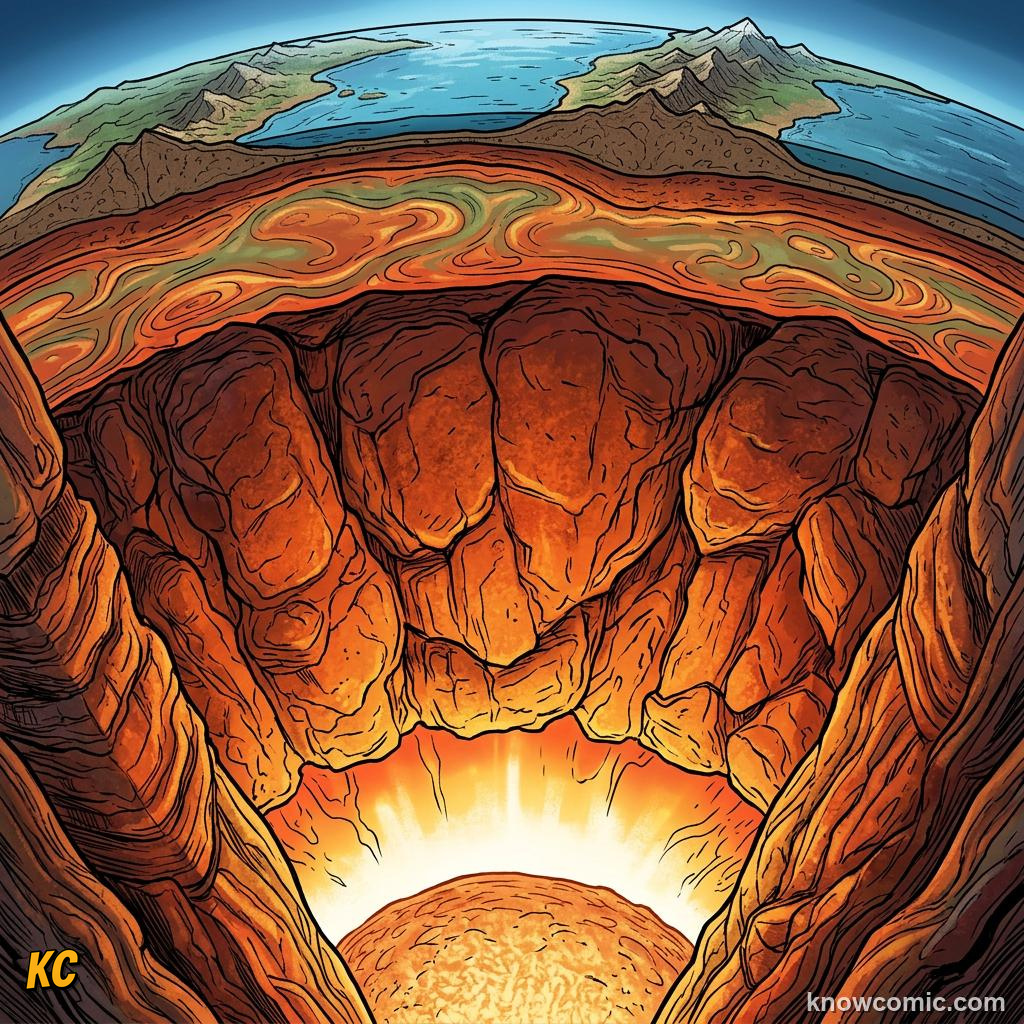 Lower mantle mesosphere dense hot rock beneath asthenosphere