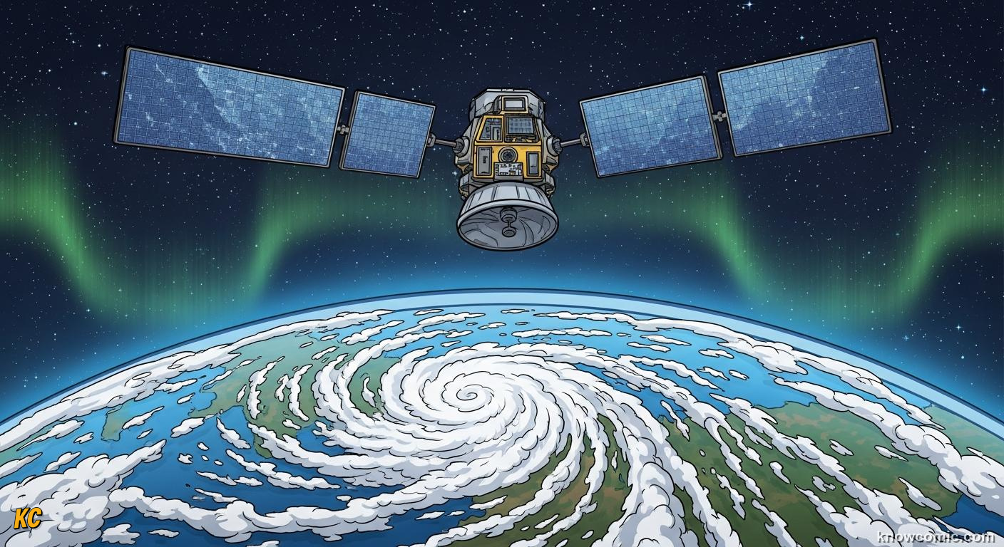 Polar and geostationary satellites monitoring the atmosphere from above