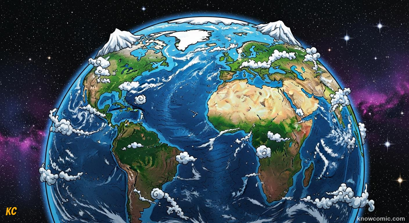 Apollo blue marble photograph of Earth from space showing mostly blue ocean