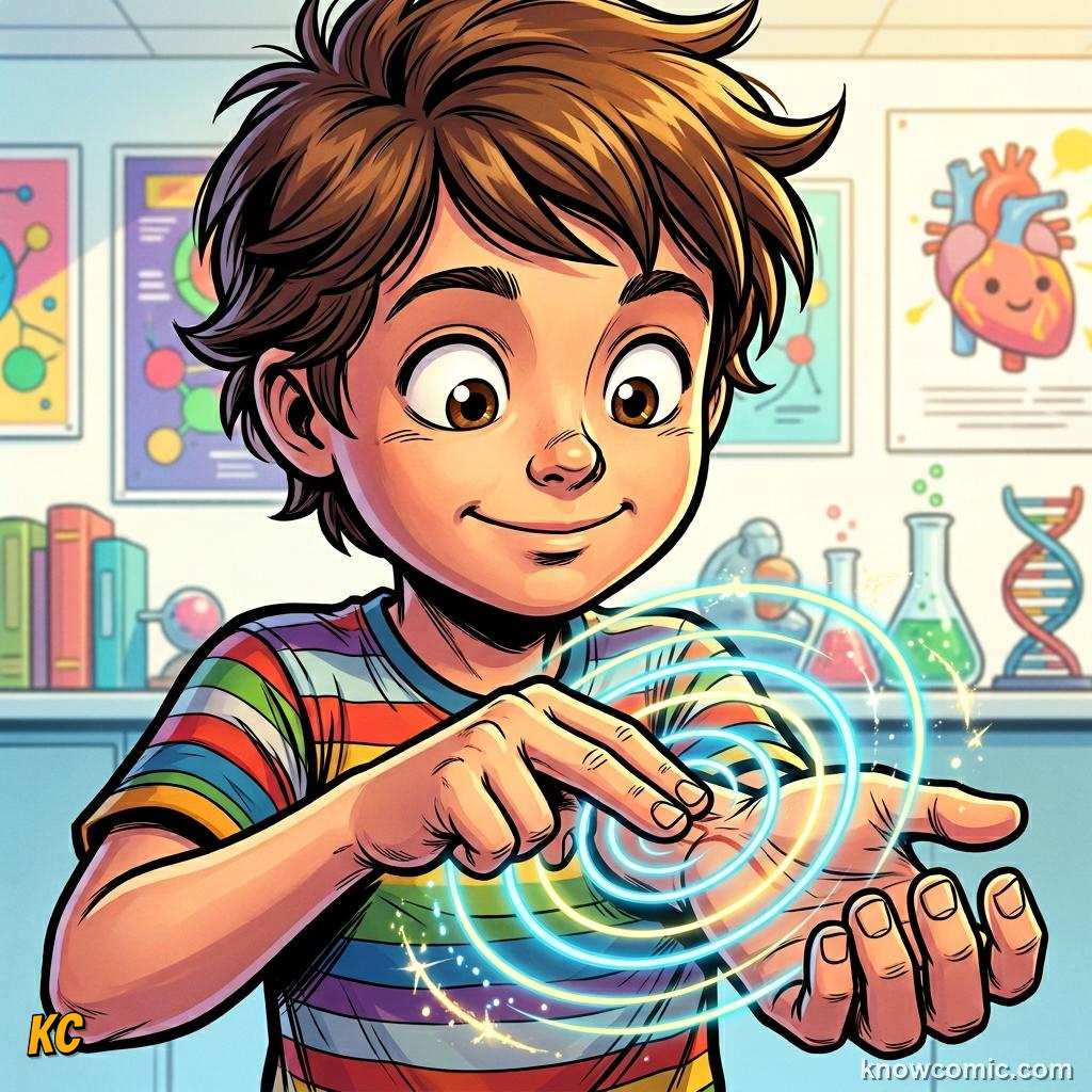 The Power of the Heart comic panel showing feel it go