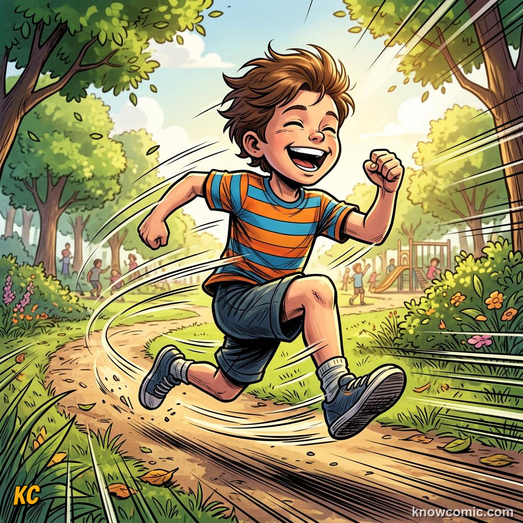 The Power of the Heart comic panel showing get moving