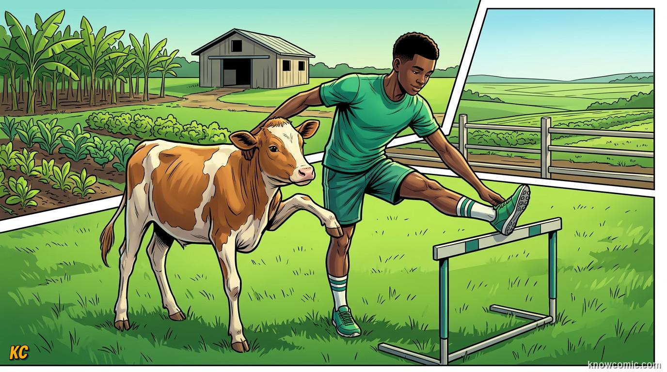 Comic panel about cooling down right: Recycle Crew, educational kids illustration