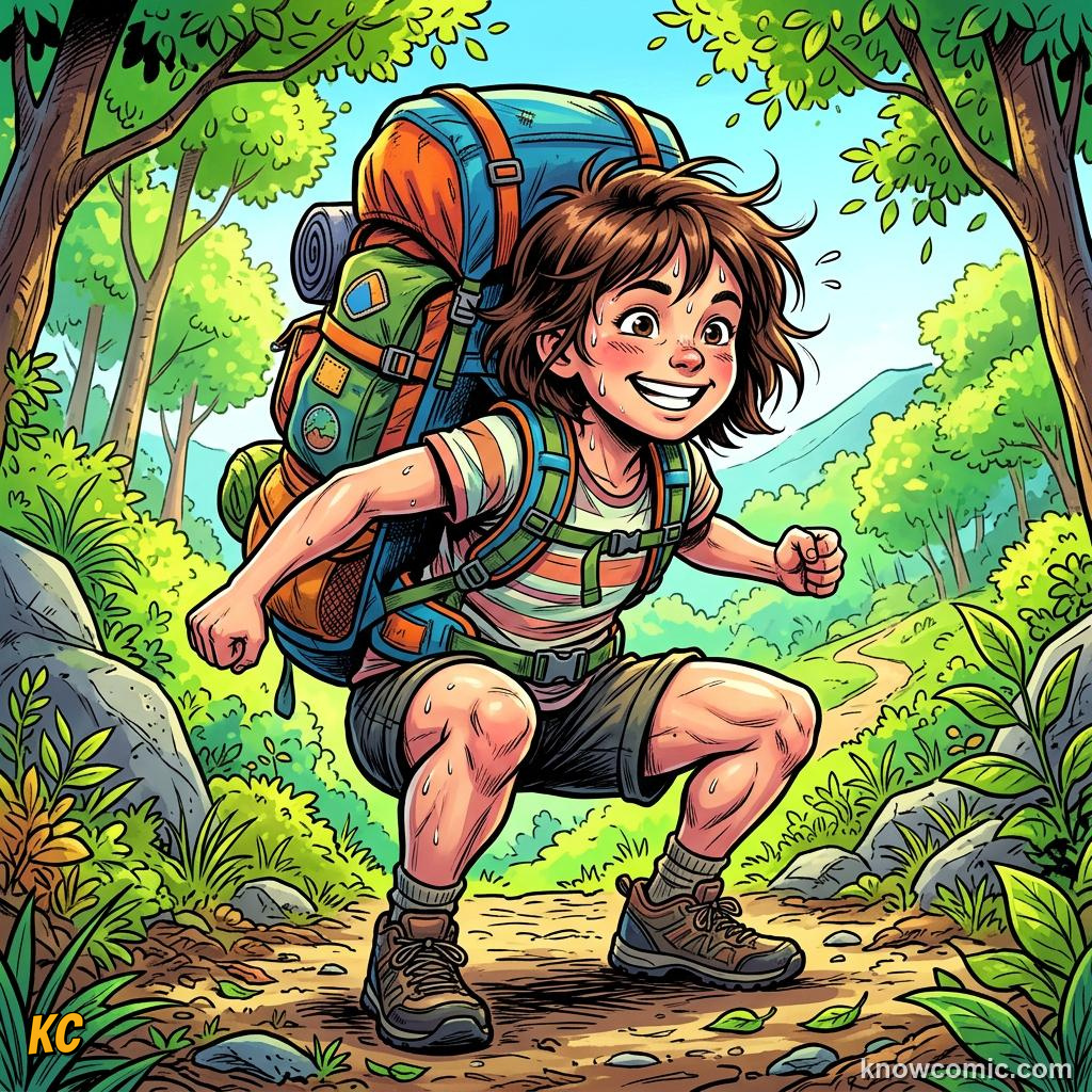 Muscle Growth Basics comic panel showing carry
