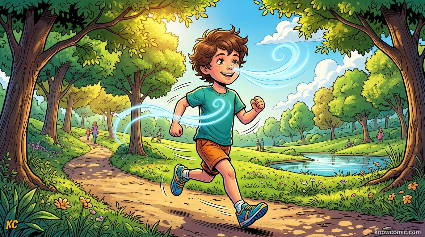 The Aerobic Engine comic panel: what is aerobic?, aerobic means with air