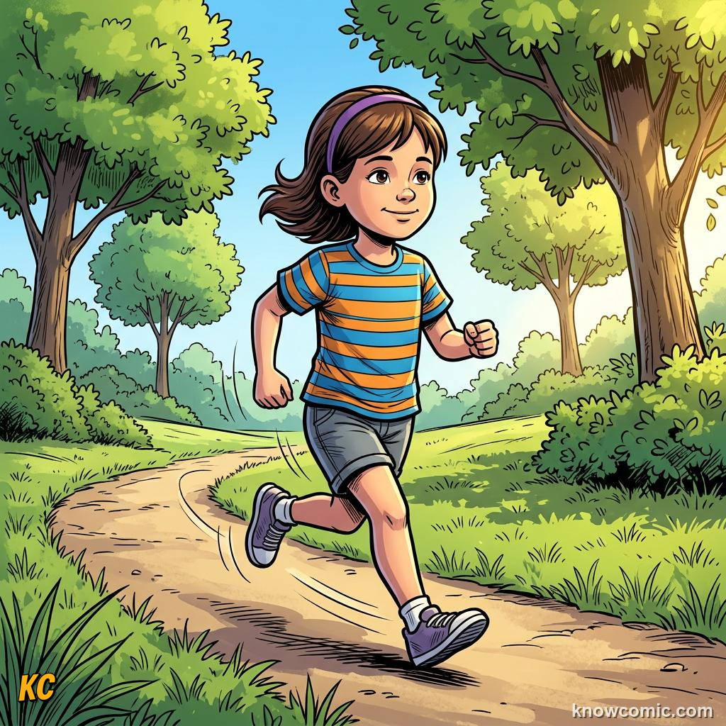 The Aerobic Engine comic panel showing steady pace