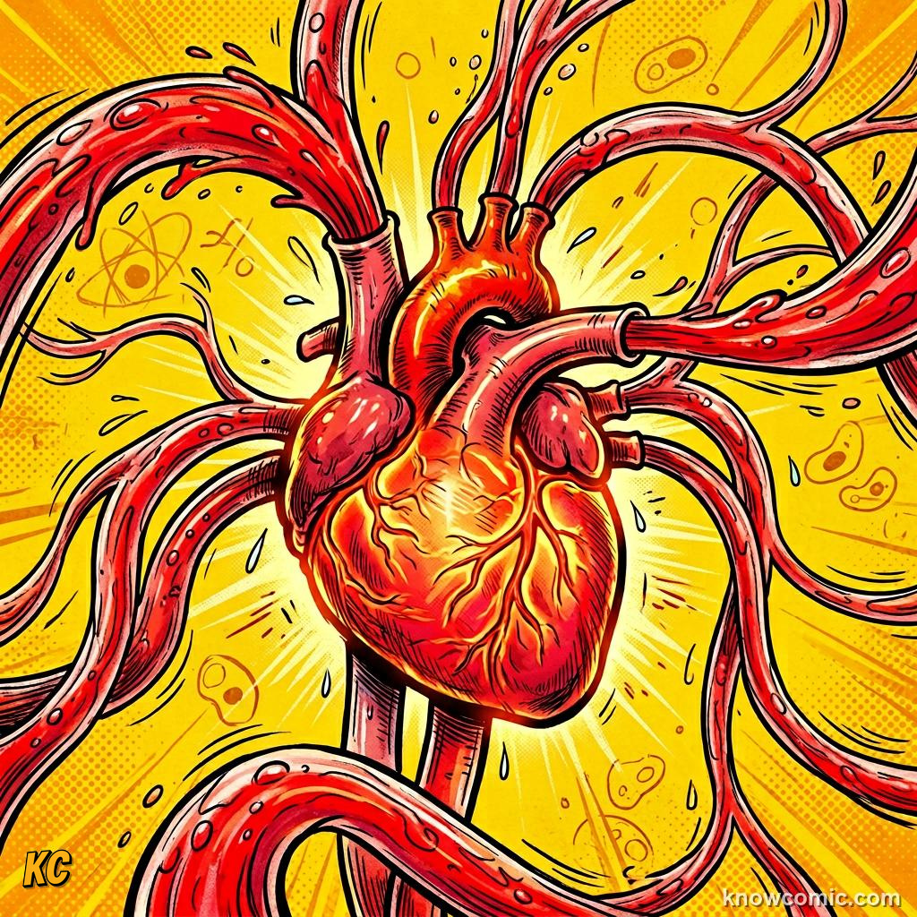 The Aerobic Engine comic panel showing heart