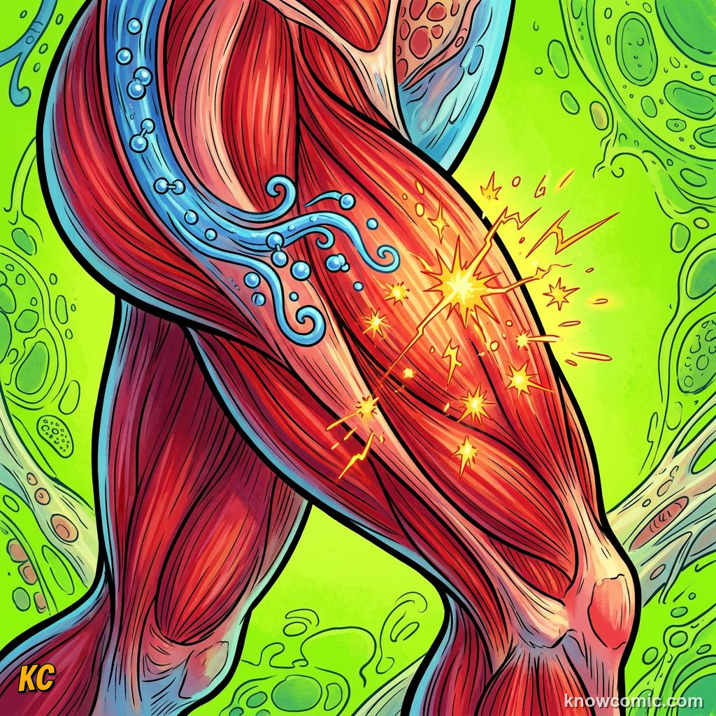 The Aerobic Engine comic panel showing muscles
