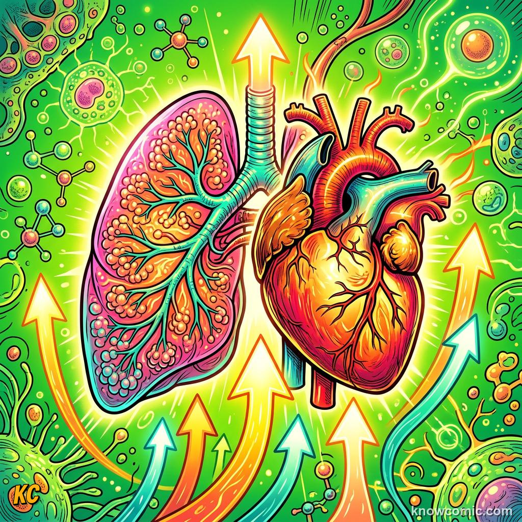 The Aerobic Engine comic panel showing stronger lungs