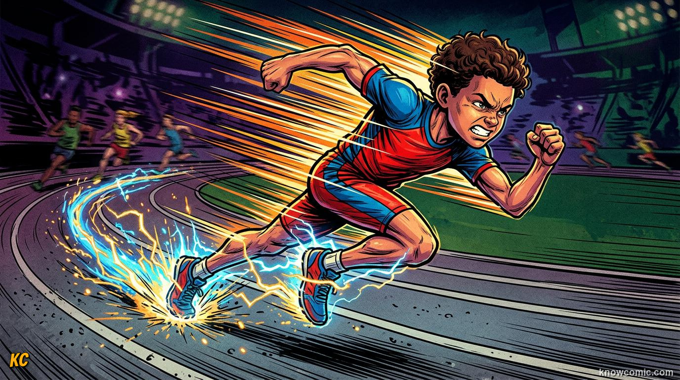Anaerobic Power Bursts comic panel: what is anaerobic?, anaerobic means without air