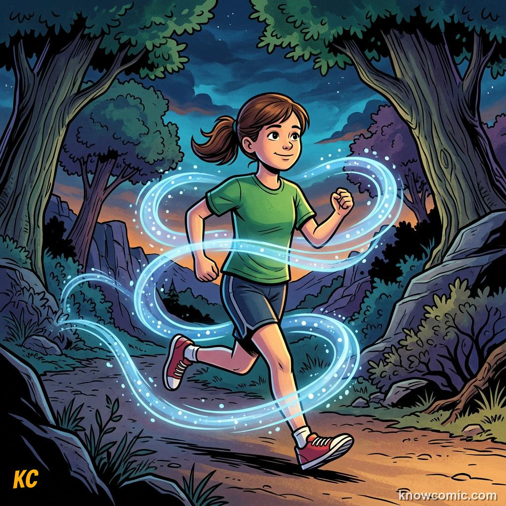Anaerobic Power Bursts comic panel showing aerobic
