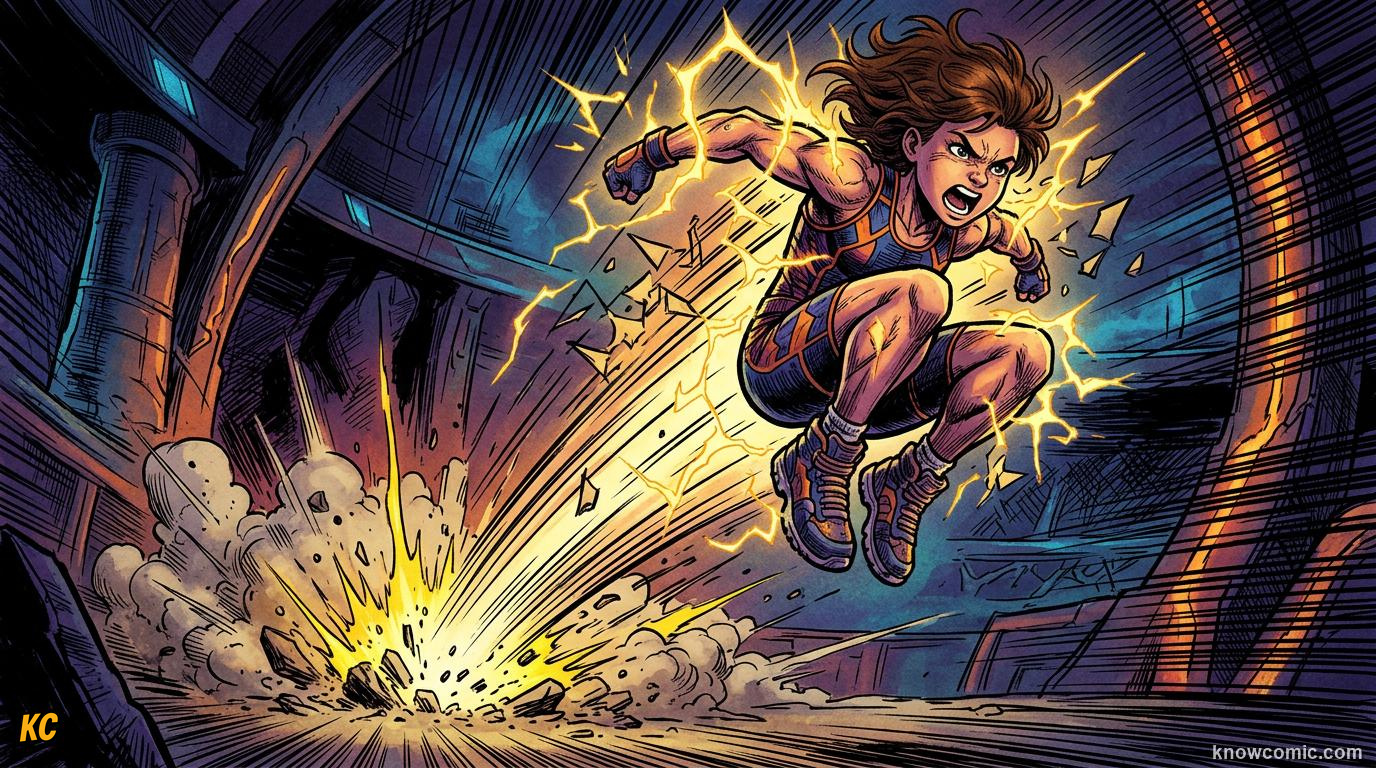 Anaerobic Power Bursts comic panel: explosive power, it builds explosive strength